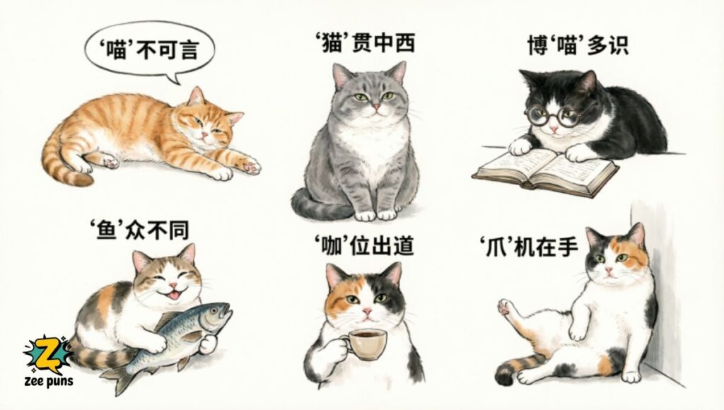 Cat Personality Puns