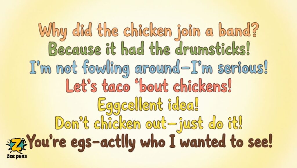 Chicken Puns – One Liners