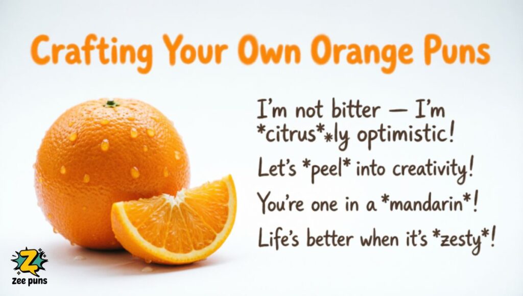 Crafting Your Own Orange Puns