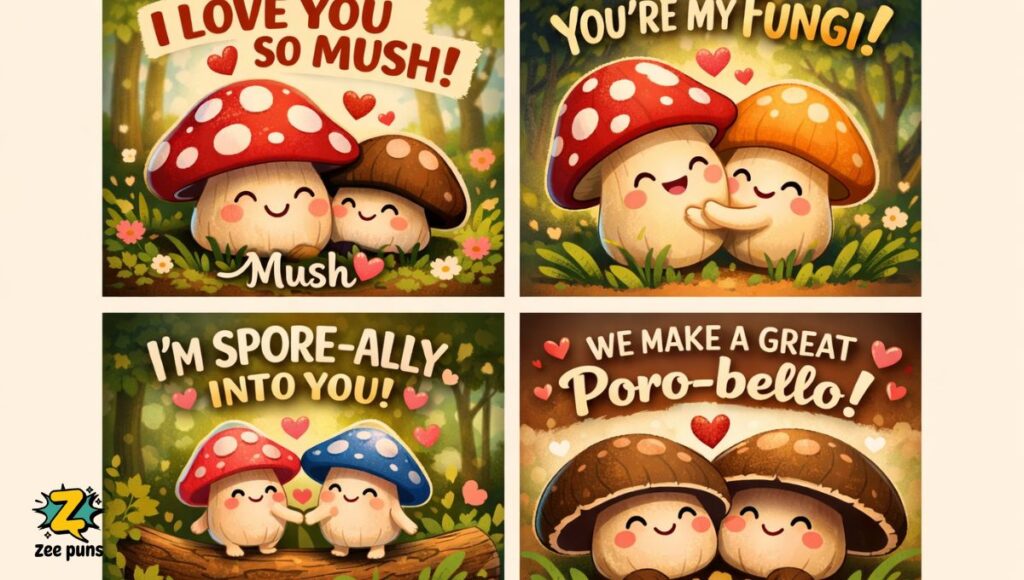 Cute Mushroom Love Puns