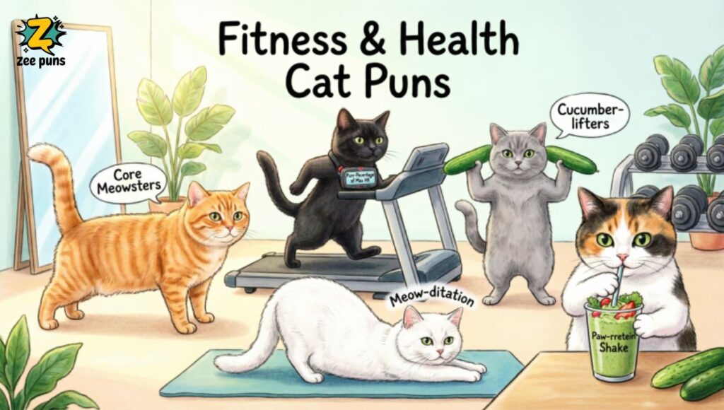 Fitness & Health Cat Puns