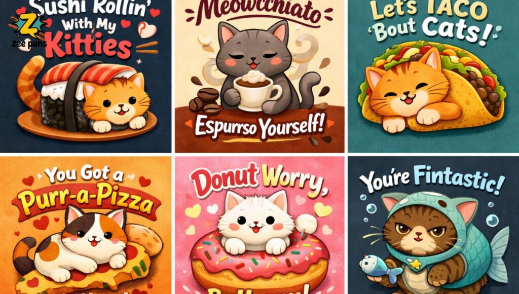 Food & Treat Cat Puns