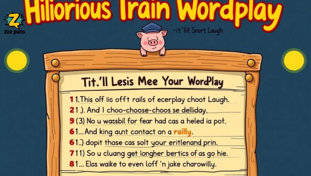 Hilarious Train Wordplay That Will Make You Snort Laugh