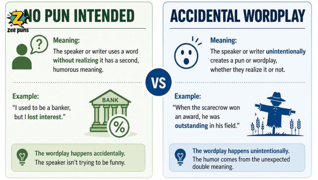 No Pun Intended vs Accidental Wordplay