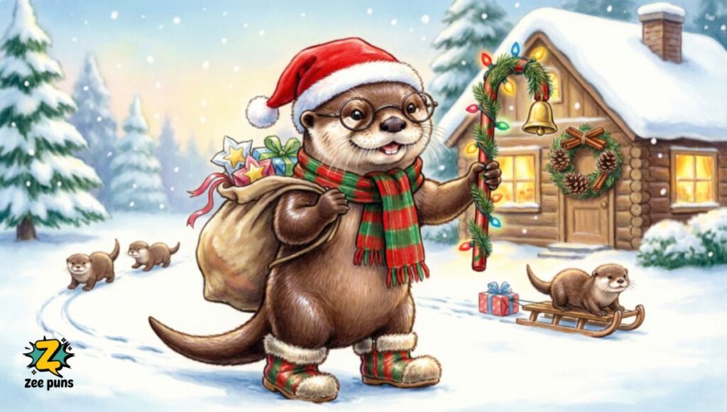 Otter Puns Christmas