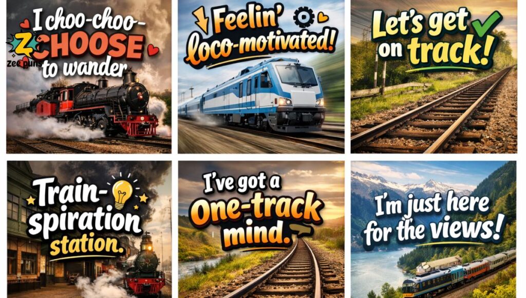 Punny Train Captions for Instagram That Stop the Scroll