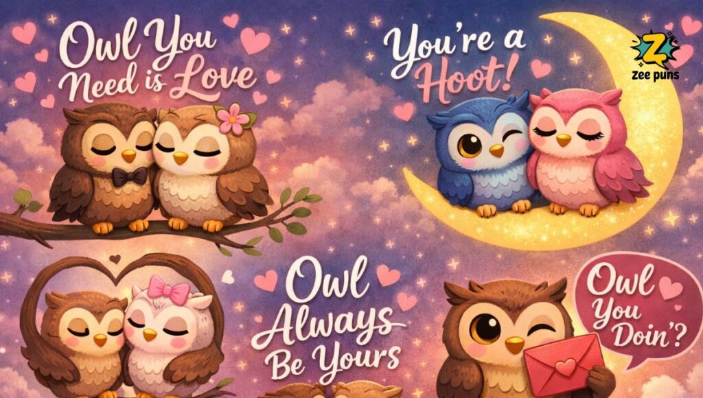 Romantic & Flirty Owl Puns