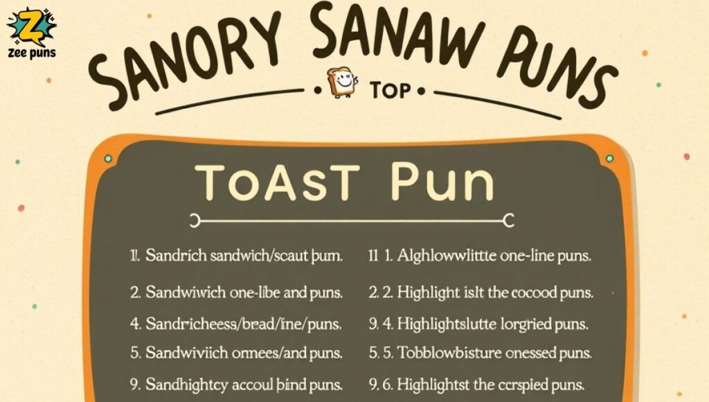 Savory Sandwich & Toast Puns