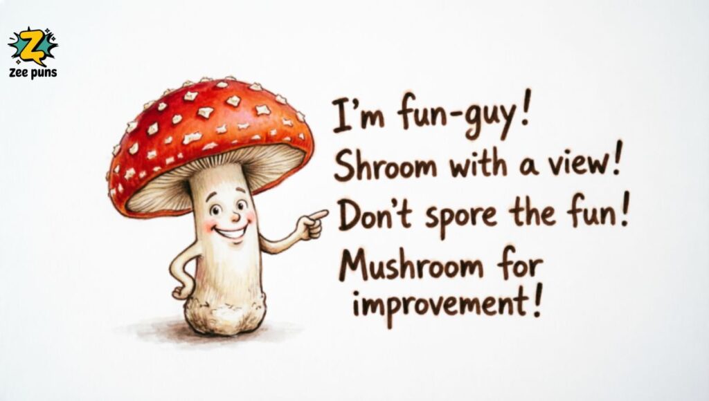 Short One-Liner Mushroom Puns