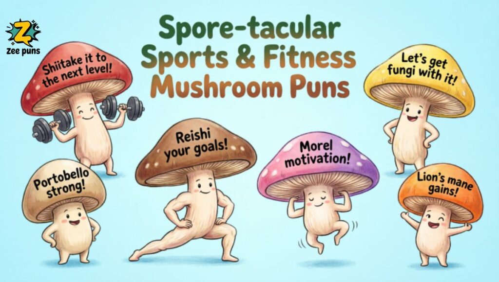 Spore-tacular Sports & Fitness Mushroom Puns