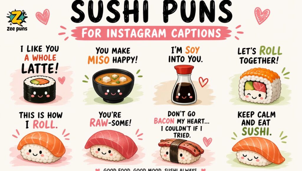 Sushi Puns for Instagram Captions
