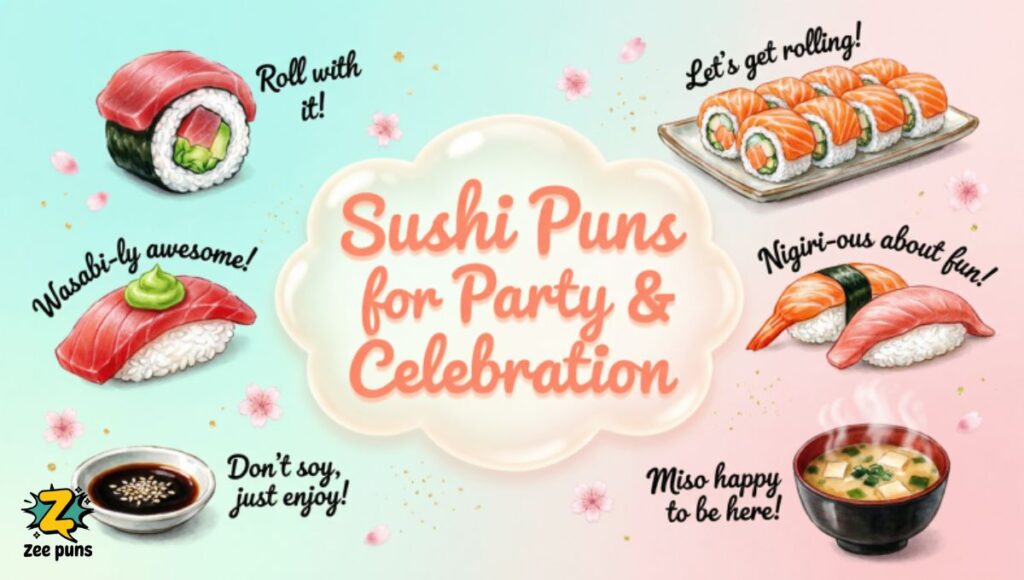 Sushi Puns for Party & Celebration