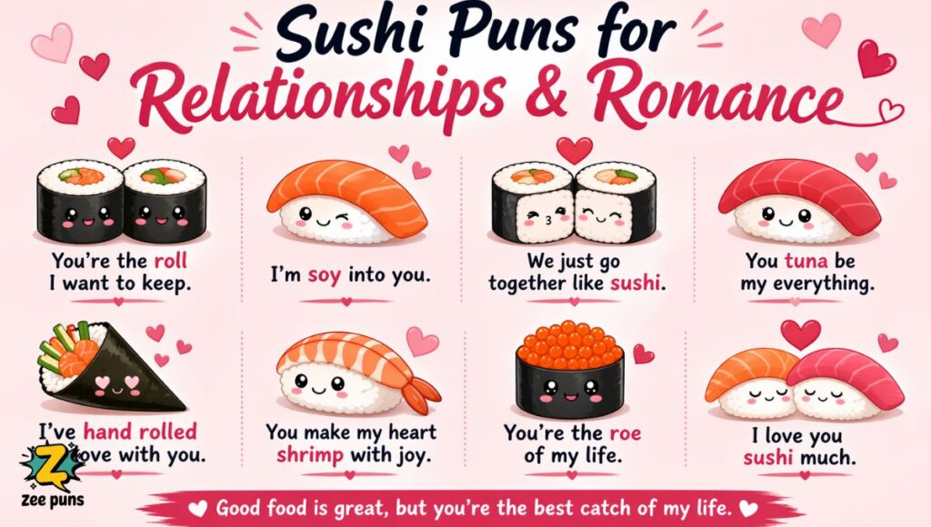 Sushi Puns for Relationships & Romance