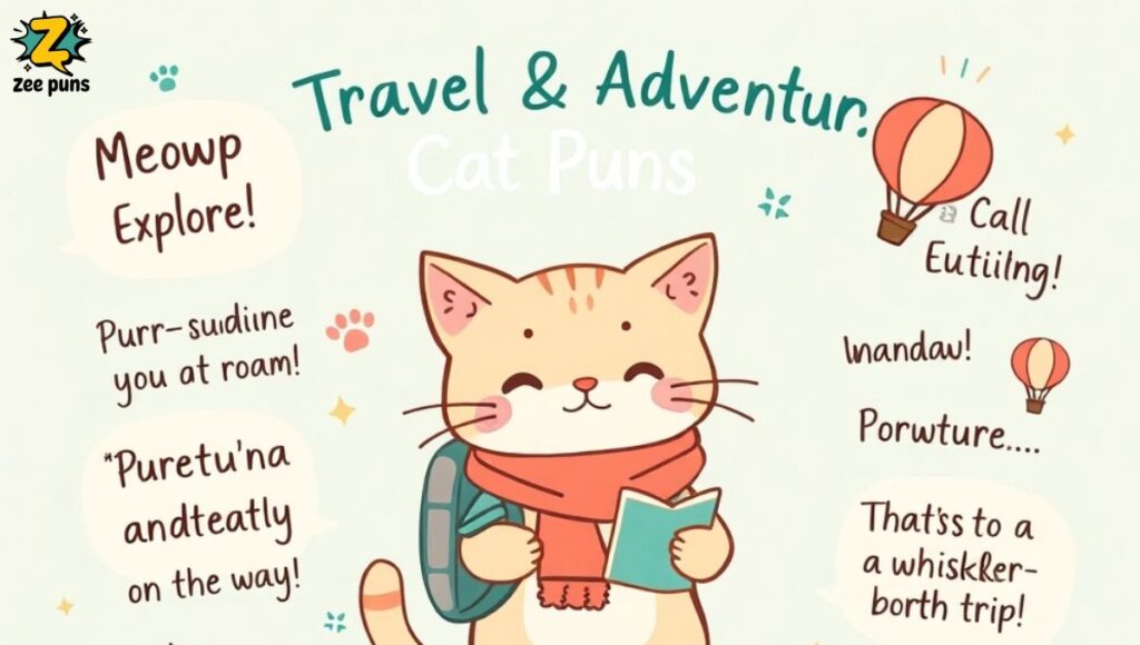 Travel & Adventure Cat Puns