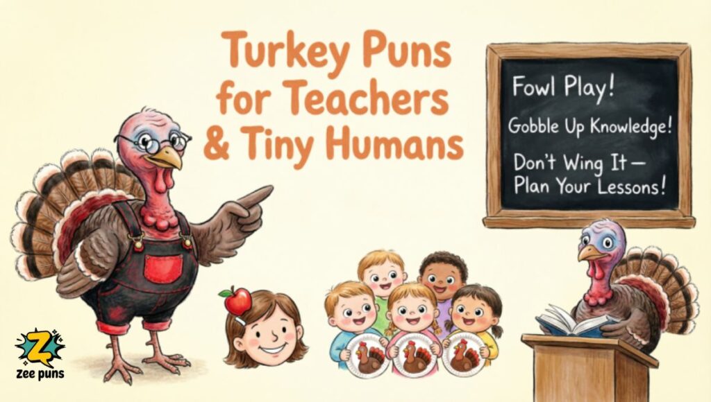 Turkey Puns for Teachers & Tiny Humans