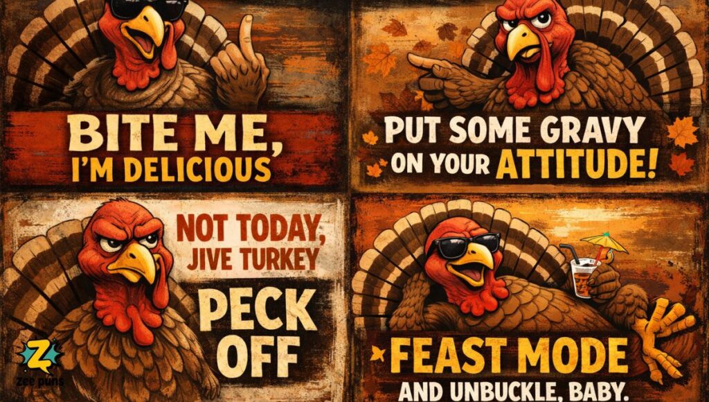 Zero Flocks Given Sassy & Sarcastic Turkey Quips
