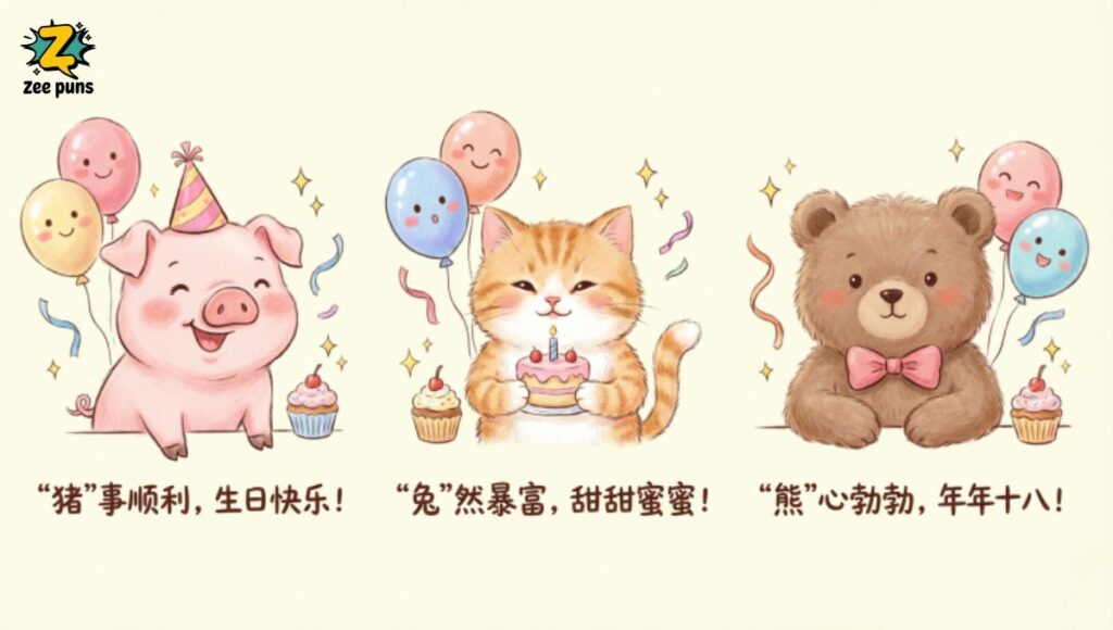 Animal-Themed Cute Birthday Puns