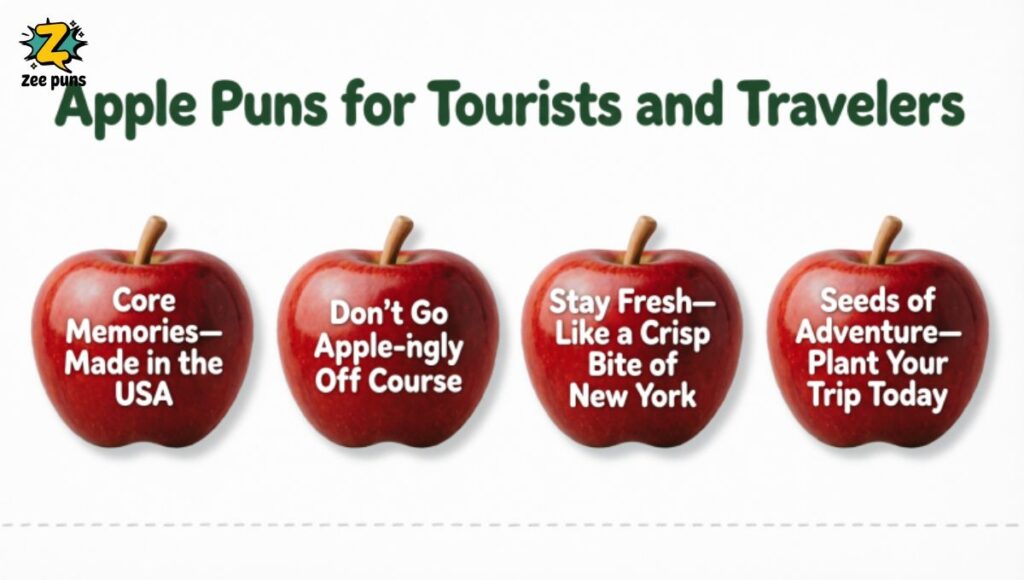 Apple Puns for Tourists and Travelers