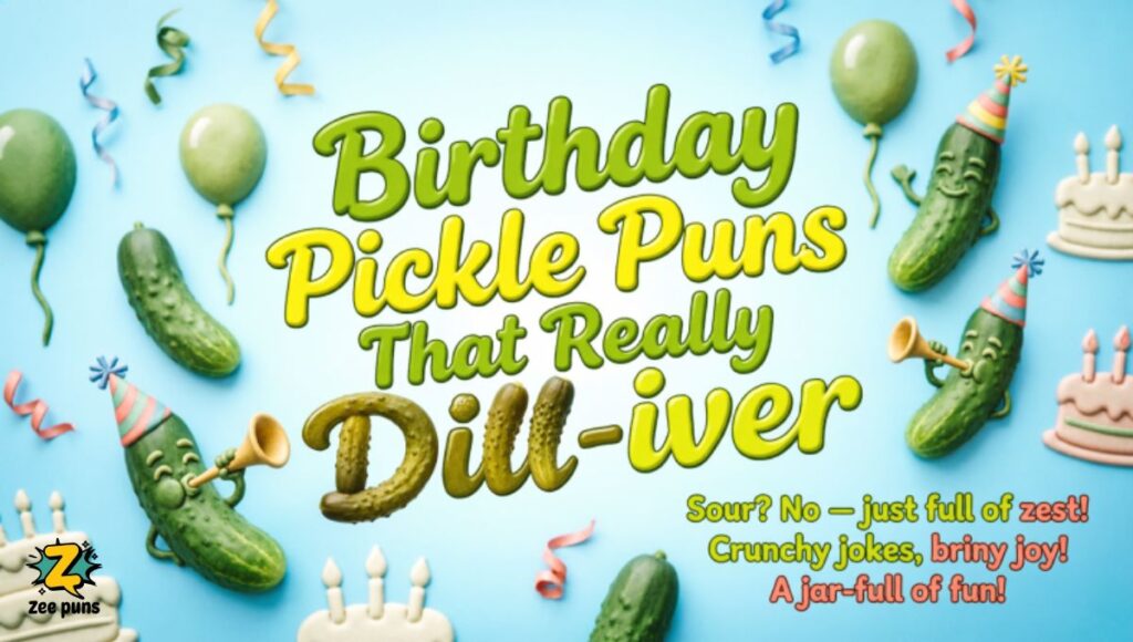 Birthday Pickle Puns That Really Dill-iver