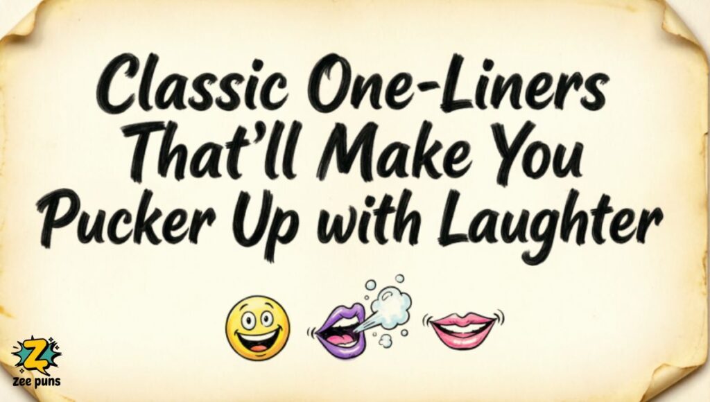 Classic One-Liners That'll Make You Pucker Up with Laughter