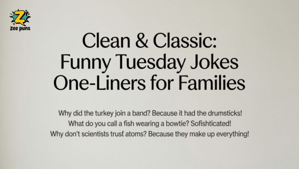 Clean & Classic Funny Tuesday Jokes One-Liners for Families