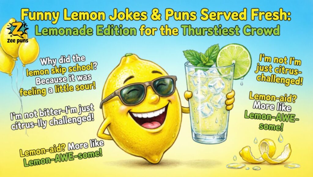 Funny Lemon Jokes & Puns Served Fresh Lemonade Edition for the Thirstiest Crowd