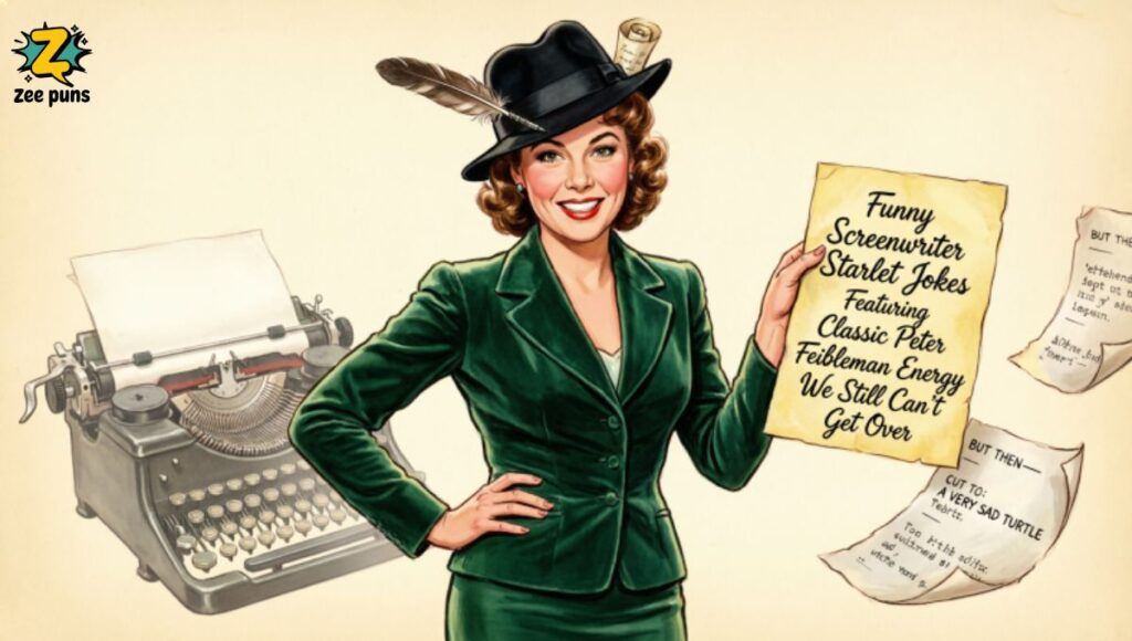 Funny Screenwriter Starlet Jokes Featuring Classic Peter Feibleman Energy We Still Can't Get Over 🎩