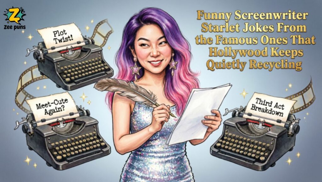 Funny Screenwriter Starlet Jokes From the Famous Ones That Hollywood Keeps Quietly Recycling 🏆