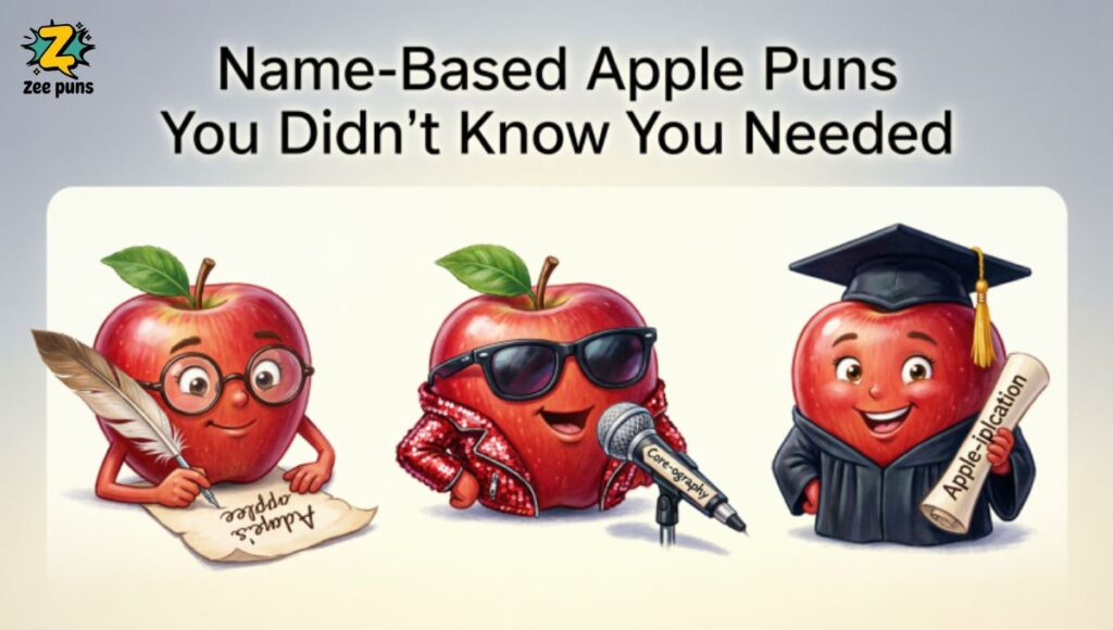 Name-Based Apple Puns You Didn't Know You Needed