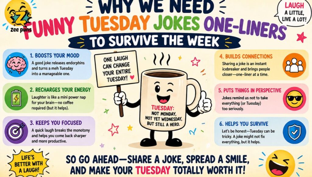 Why We Need Funny Tuesday Jokes One-Liners to Survive the Week