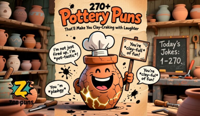 270+ Pottery Puns That’ll Make You Clay-Cracking with Laughter