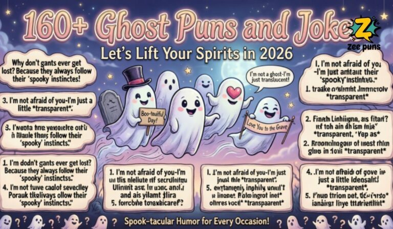 160+ Ghost Puns and Jokes Let’s Lift Your Spirits in 2026