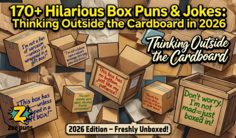 170+ Hilarious Box Puns & Jokes Thinking Outside the Cardboard in 2026