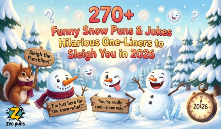 270+ Funny Snow Puns & Jokes Hilarious One-Liners to Sleigh You in 2026