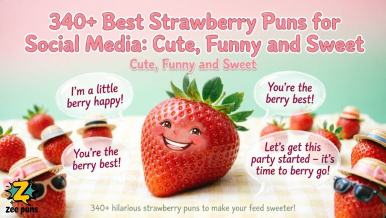 340+ Best Strawberry Puns for Social Media Cute, Funny and Sweet