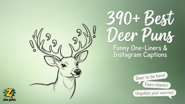 390+ Best Deer Puns Funny One-Liners & Instagram Captions