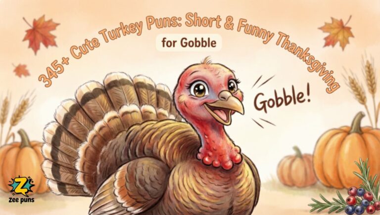 345+ Cute Turkey Puns Short & Funny Thanksgiving for Gobble
