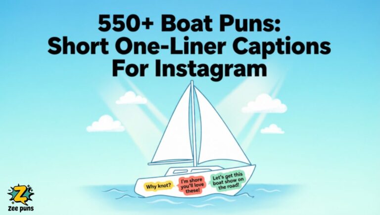 550+ Boat Puns Short One-Liner Captions For Instagram