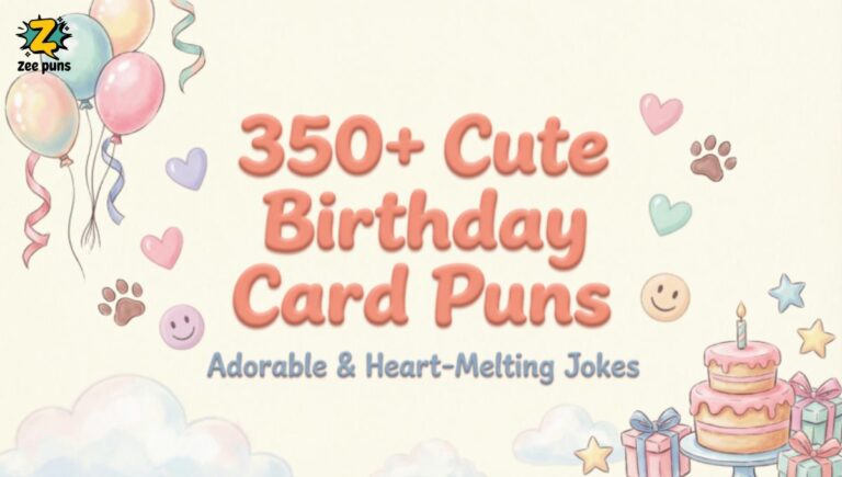 350+ Cute Birthday Card Puns Adorable & Heart-Melting Jokes