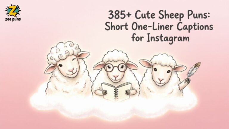 385+ Cute Sheep Puns Short One-Liner Captions for Instagram