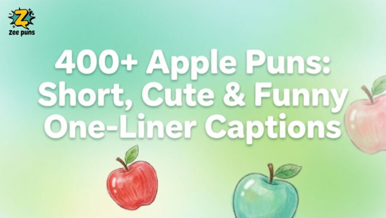 400+ Apple Puns Short, Cute & Funny One-Liner Captions